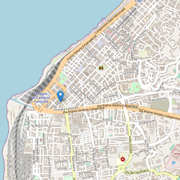Thumbnail mappa supermercati di Reggio di Calabria