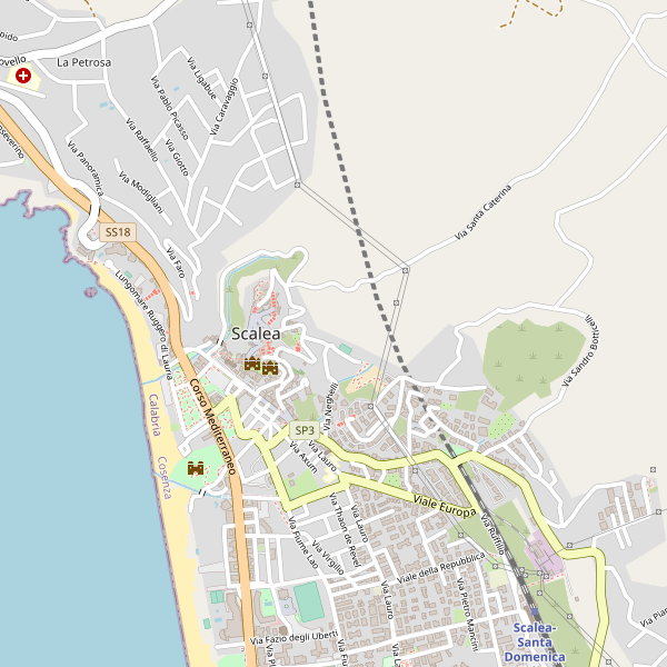 Thumbnail mappa taxi di Scalea