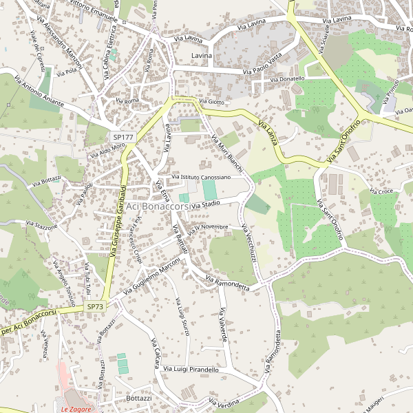 Thumbnail mappa autonoleggi di Aci Bonaccorsi