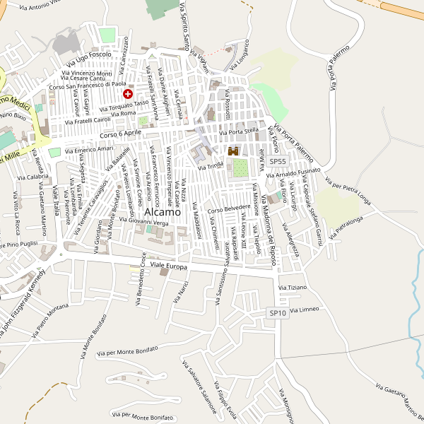 Thumbnail mappa stradale di Alcamo