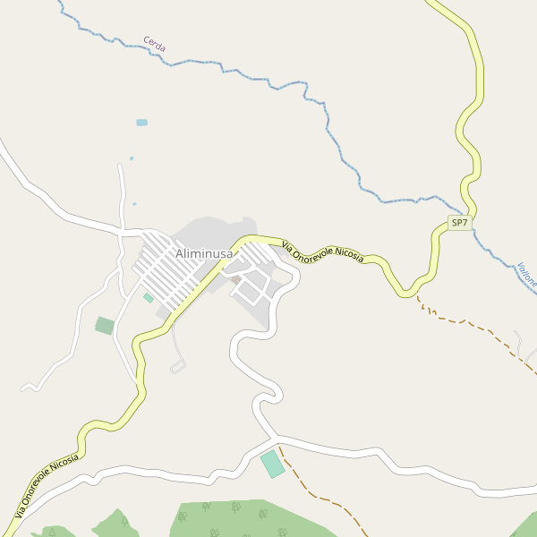 Thumbnail mappa stradale di Aliminusa