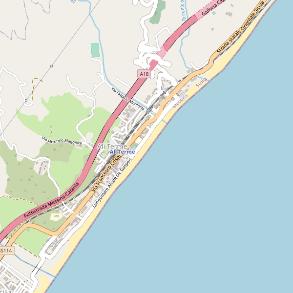 Thumbnail mappa gelaterie di Alì Terme