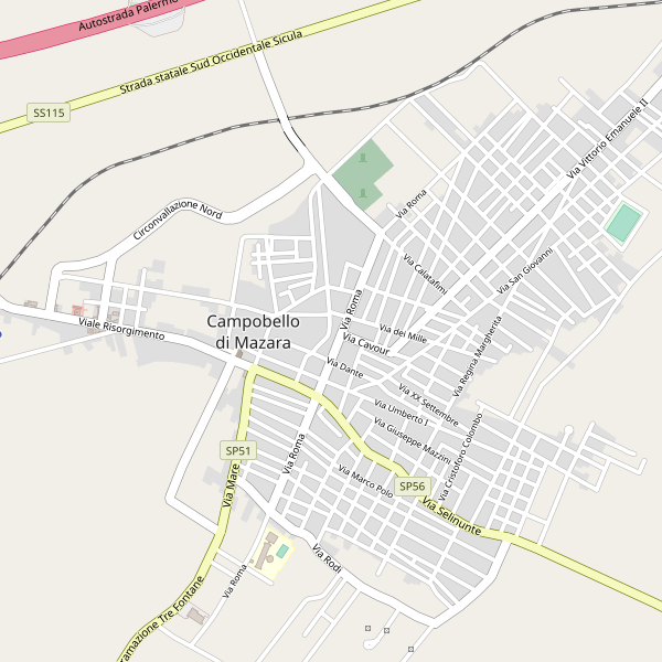 Thumbnail mappa campeggi di Campobello di Mazara