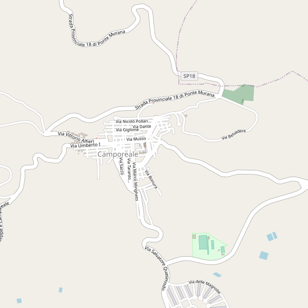 Thumbnail mappa stradale di Camporeale