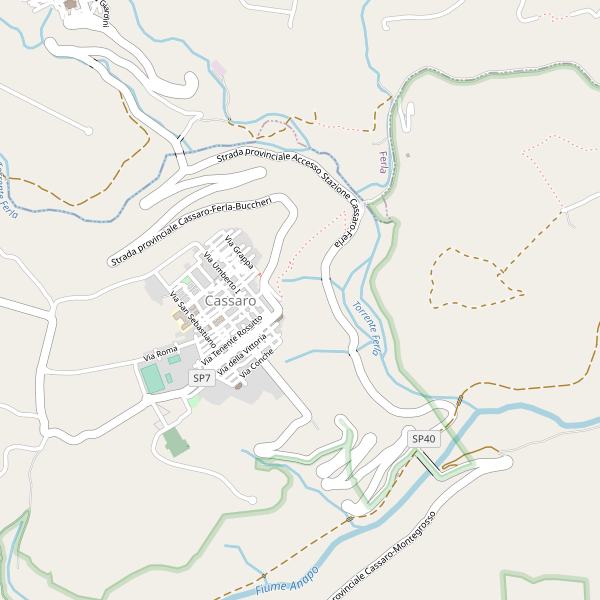 Thumbnail mappa stradale di Cassaro
