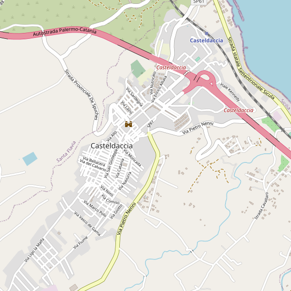 Thumbnail mappa stradale di Casteldaccia