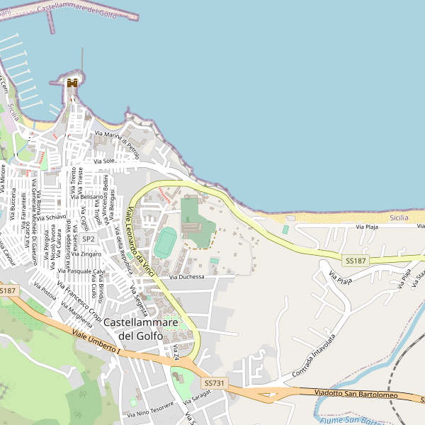 Thumbnail mappa attrazioni di Castellammare del Golfo