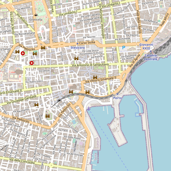 Thumbnail mappa stradale di Catania