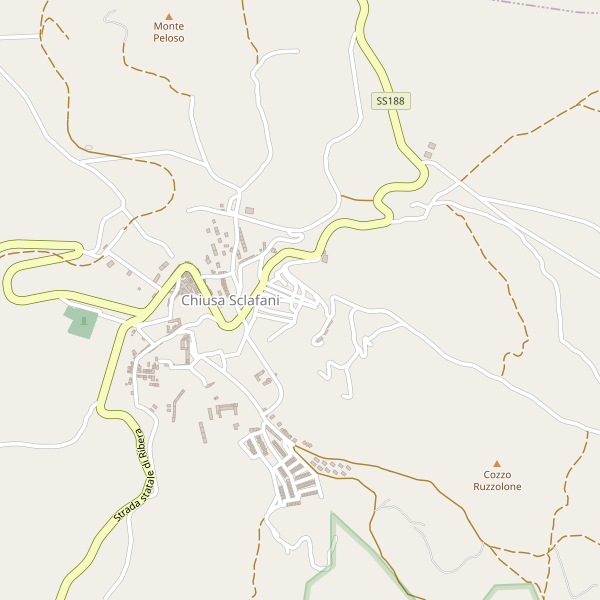 Thumbnail mappa stradale di Chiusa Sclafani