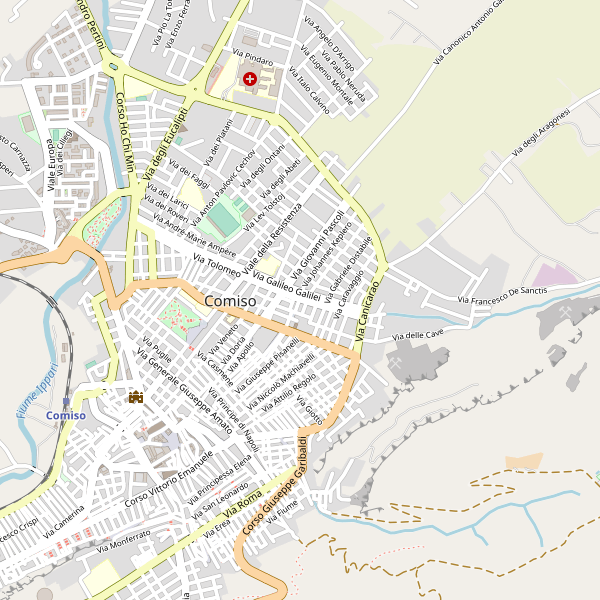Thumbnail mappa stradale di Comiso