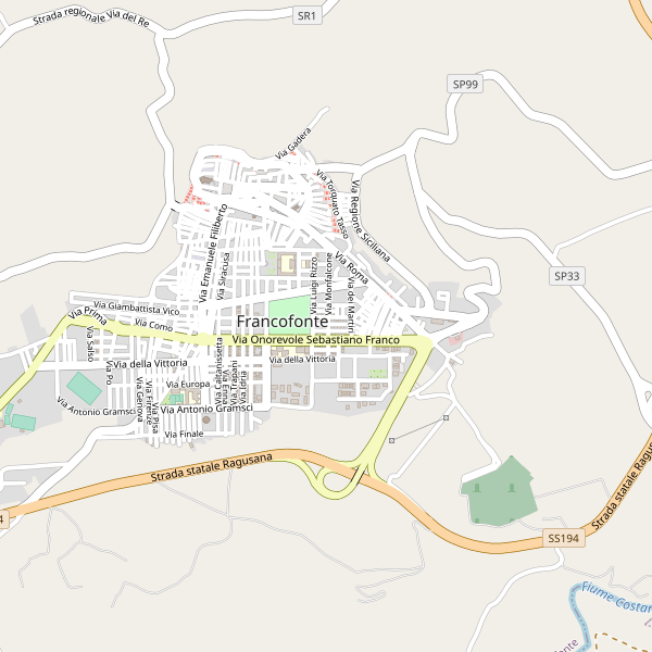 Thumbnail mappa autonoleggi di Francofonte