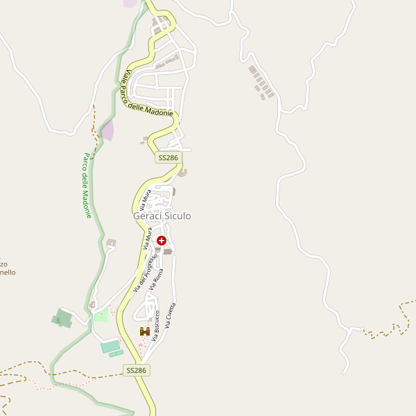 Thumbnail mappa stradale di Geraci Siculo