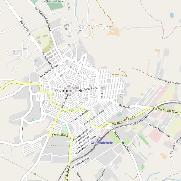 Thumbnail mappa stradale di Grammichele