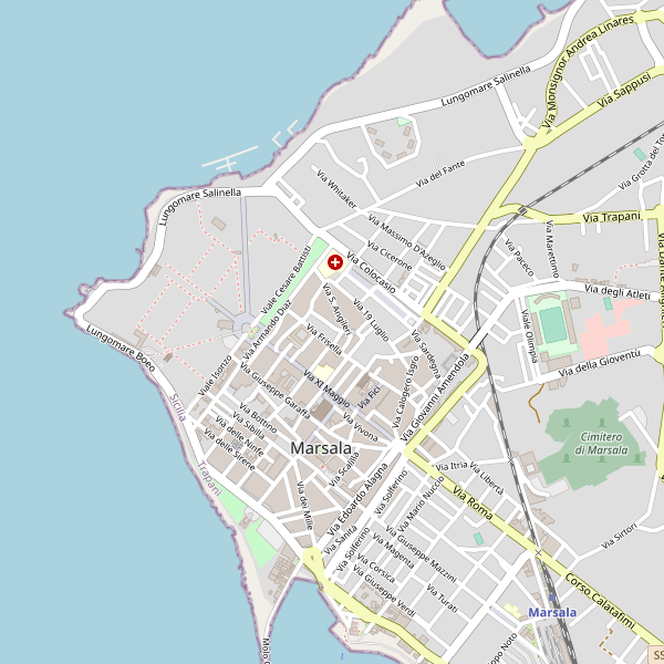 Thumbnail mappa stradale di Marsala