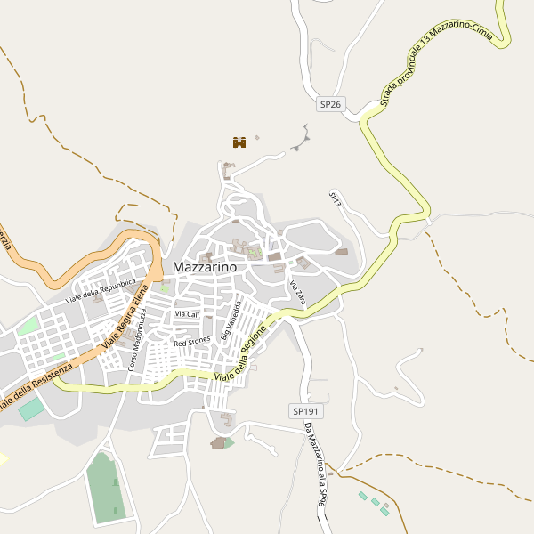 Thumbnail mappa stradale di Mazzarino
