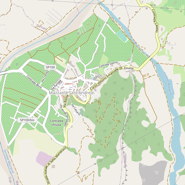 Thumbnail mappa stradale di Mazzarrà Sant'Andrea