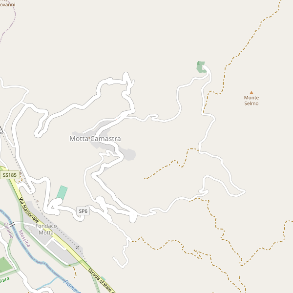 Thumbnail mappa stradale di Motta Camastra
