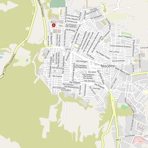 Thumbnail mappa stradale di Niscemi