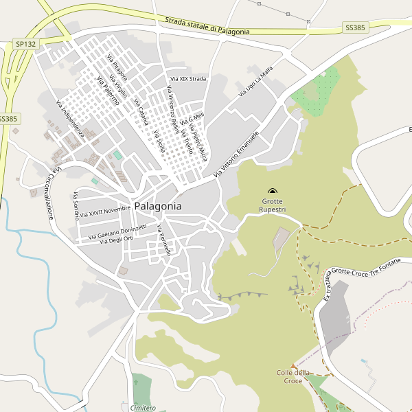 Thumbnail mappa stradale di Palagonia