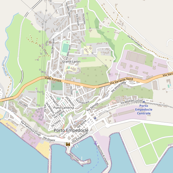 Thumbnail mappa traghetti di Porto Empedocle