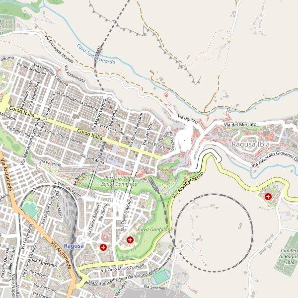 Thumbnail mappa ospedali di Ragusa