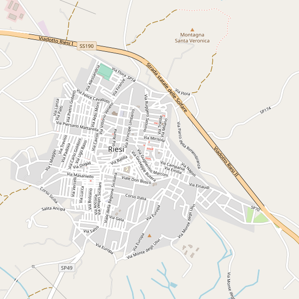 Thumbnail mappa officine di Riesi