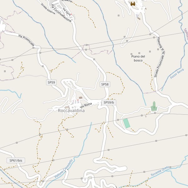 Thumbnail mappa stradale di Roccavaldina