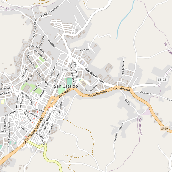 Thumbnail mappa stradale di San Cataldo