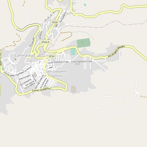 Thumbnail mappa stradale di San Giovanni Gemini