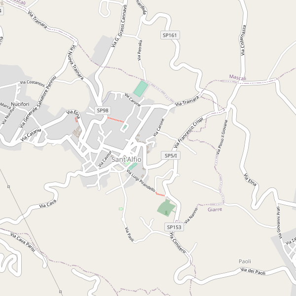 Thumbnail mappa stradale di Sant'Alfio