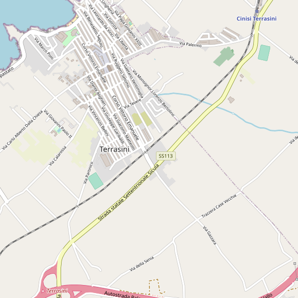 Thumbnail mappa stradale di Terrasini