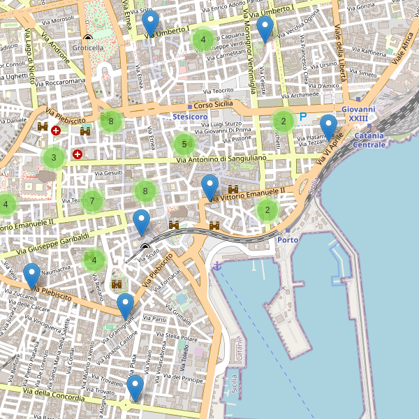 Thumbnail mappa chiese di Catania