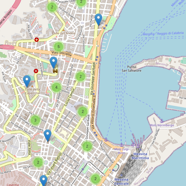 Thumbnail mappa chiese di Messina