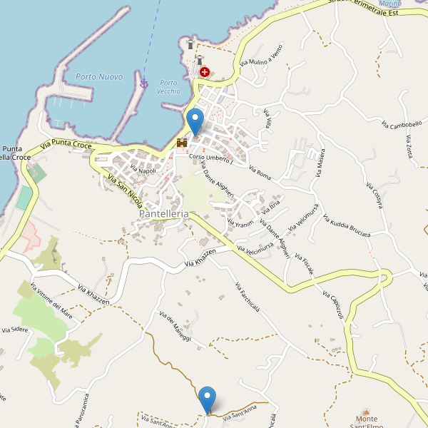 Thumbnail mappa chiese di Pantelleria