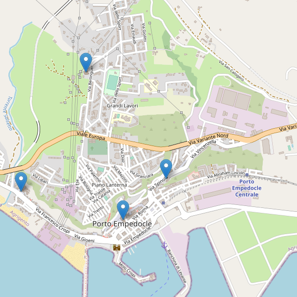 Thumbnail mappa chiese di Porto Empedocle