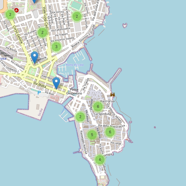 Thumbnail mappa chiese di Siracusa