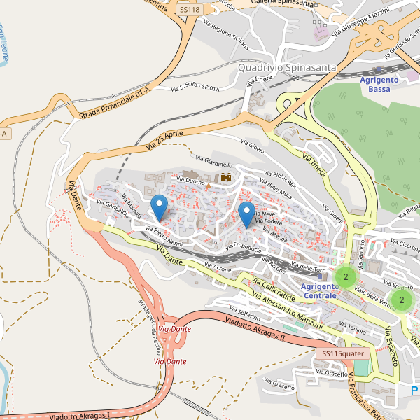 Thumbnail mappa hotel Agrigento