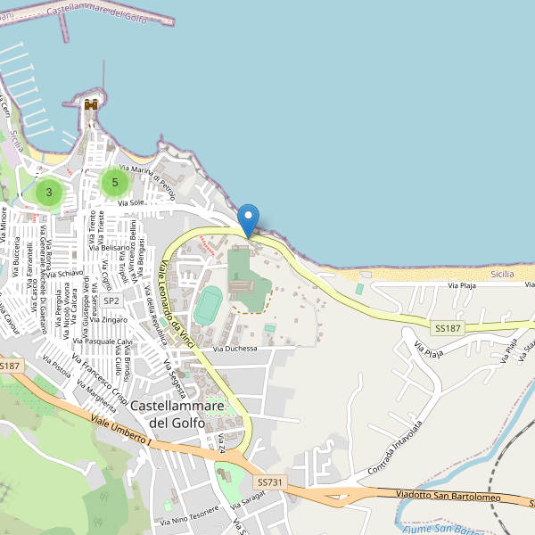 Thumbnail mappa hotel di Castellammare del Golfo