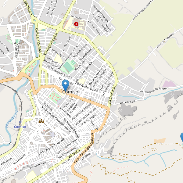 Thumbnail mappa hotel di Comiso