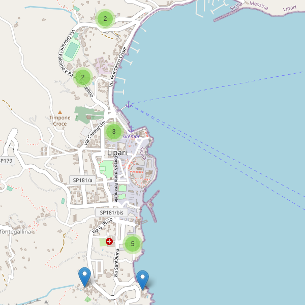 Thumbnail mappa hotel di Lipari