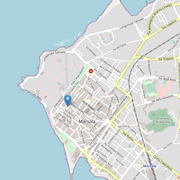 Thumbnail mappa hotel di Marsala