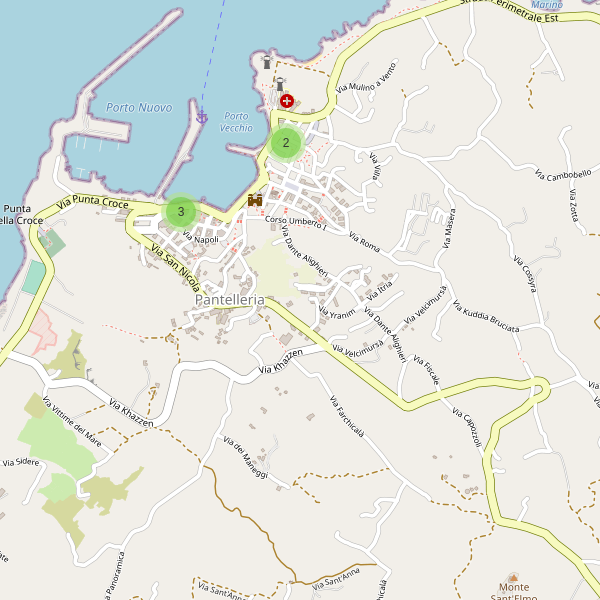 Thumbnail mappa hotel di Pantelleria