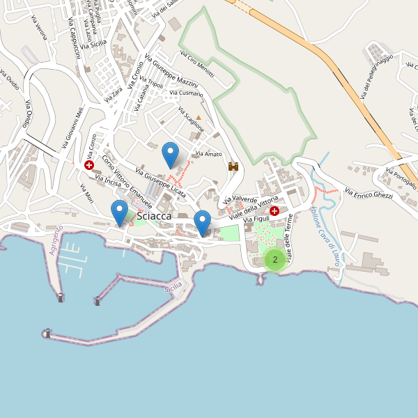 Thumbnail mappa hotel di Sciacca