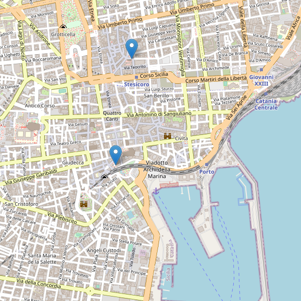 Thumbnail mappa mercati di Catania