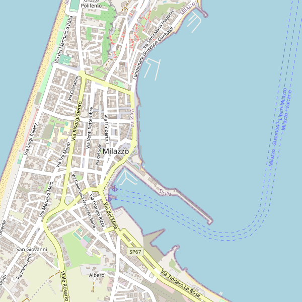 Thumbnail mappa mercati di Milazzo