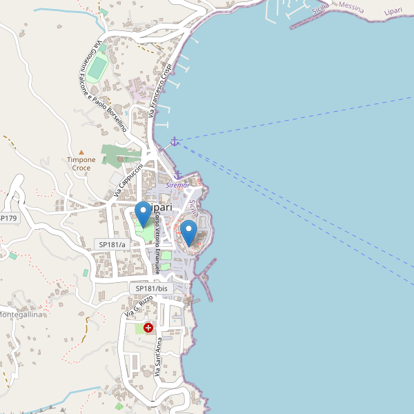 Thumbnail mappa monumenti di Lipari