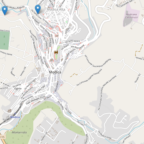 Thumbnail mappa monumenti di Modica