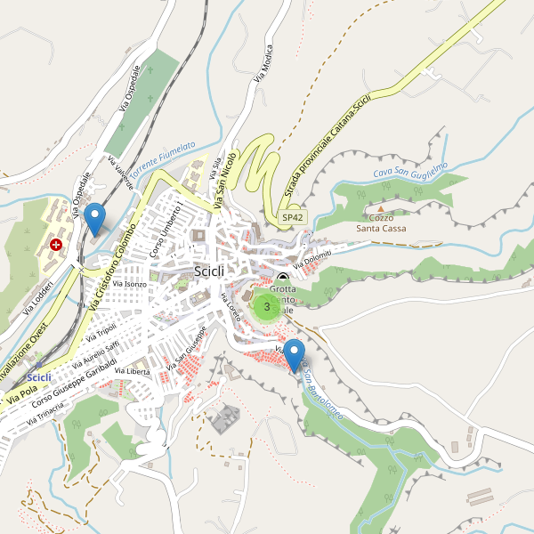 Thumbnail mappa monumenti di Scicli