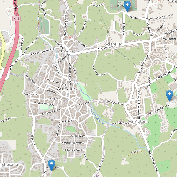 Thumbnail mappa parcheggi di Aci Catena