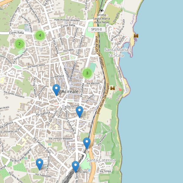 Thumbnail mappa parcheggi di Acireale
